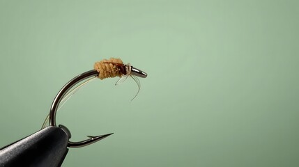 Fishing Hook With Bait Underwater Scene