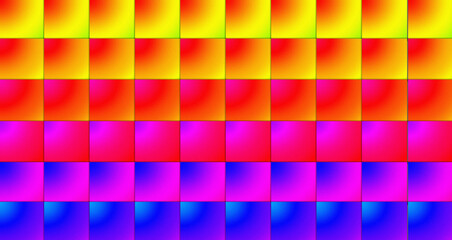 Abstract Multicolor Tile Gradient with Grainy Noise Texture Background