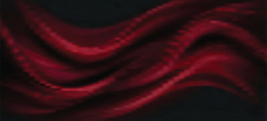 Abstract background, swirling crimson and ruby red light waves against a charcoal black setting, with deep, rich gradients and movement.