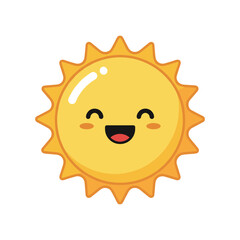 Obraz premium Happy Sun Vector Illustration