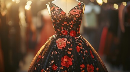 Luxurious evening gown