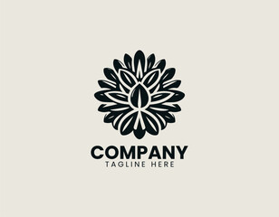 Obraz premium Sunflower seeds symbol is arranged as clean black vector logo illustration