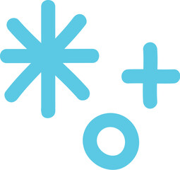 *+。アスタリスク　手書きのキラキラ　ベクターイラスト素材