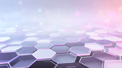 Abstract hexagonal pattern background in soft colors, perfect for technology and digital design themes.