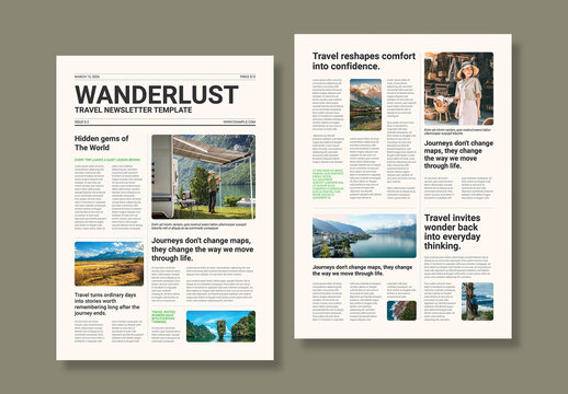 Daily Newsletter Template for Business Communication