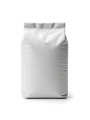 Plain white sack on a white background