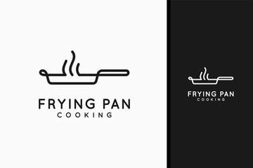 Frying pan logo symbol icon design