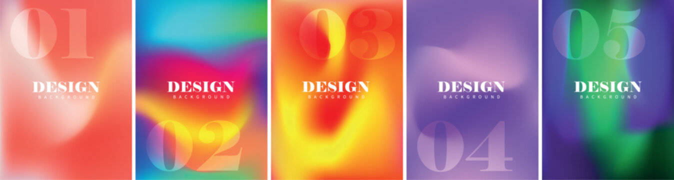 Heatmap design elements with colorful thermal patterns and gradient effects