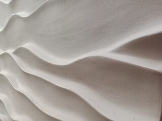 Modern White 3D Wave Wall Texture Background