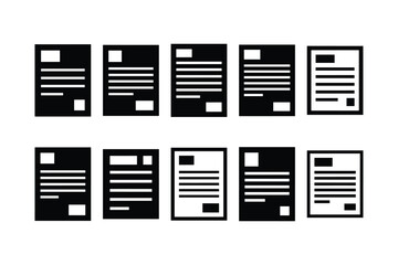 Invoice bill document silhouette icon