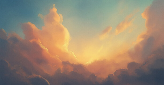 fire in the clouds - Powered by Adobe