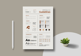 Brand Guideline Kit Template Layout