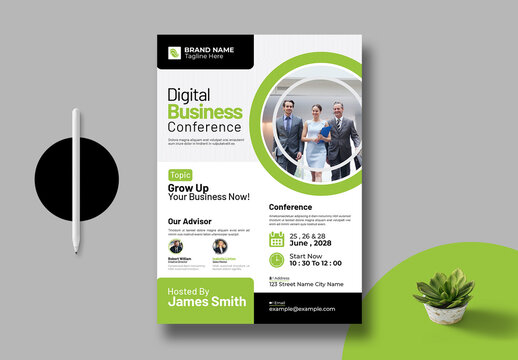 Business Conference Flyer Template Layout