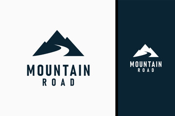 Mountain road logo symbol icon design