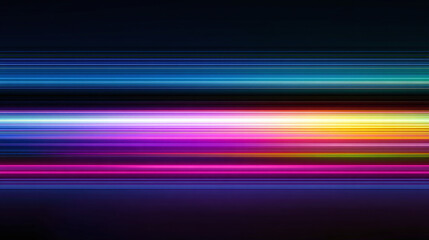 Colorful light streaks against a dark background, creating a vibrant and dynamic display. The streaks vary in color, creating an abstract and visually striking pattern.
