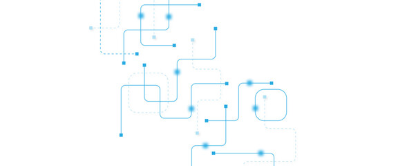 Abstract futuristic technology background. Technology background with crossed lines and dots.