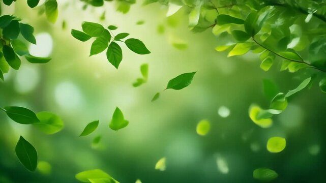 新緑　葉　光　生成AI