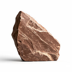 Realistic photograph of large brown rock with textured surface, showcasing natural patterns and colors, evokes sense of earthiness and strength