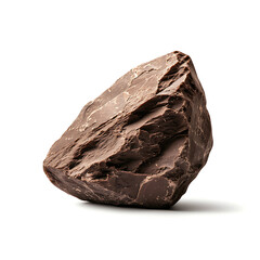 Realistic photograph of large piece of dark chocolate showcasing its rich texture and color, evoking sense of indulgence and delight