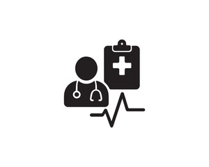 Healthcare icon silhouette icon vector design illustration