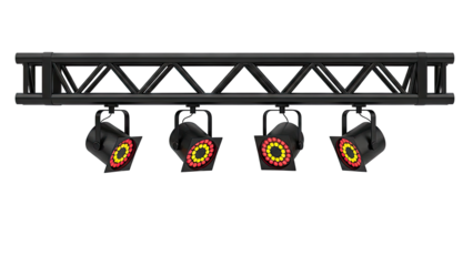 Stage Lighting Truss with LED Par Cans