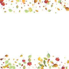 Leaves Falling Autumn Foliage Chaotic Leaf Flying