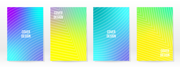 set of colorful banners