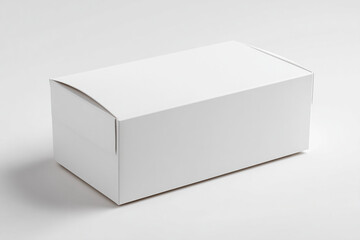 Naklejka premium Empty White Cardboard Box for Branding