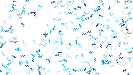 Obraz premium Scattered Zigzag Pattern in Blue Tones