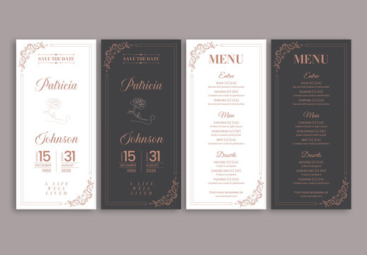 Modern Wedding DL Card Template