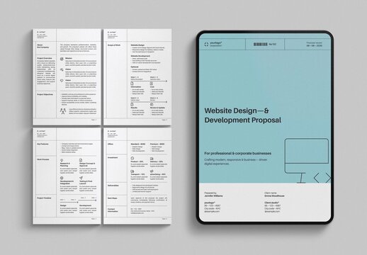 Digital Business Proposal Template for Professional, Multipurpose, Modern, Corporate, Client-Ready Layout