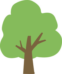 緑の木のイラスト透明背景