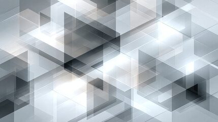 Obraz premium Abstract geometric shapes in shades of gray, creating a modern and dynamic design