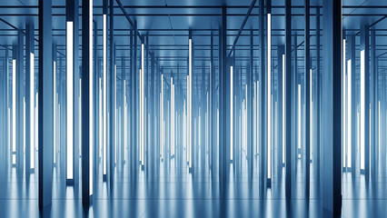 Obraz premium AI Data Center Technology Background