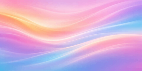 Abstract colorful background featuring soft waves and blurred rainbow lines with bright pink and purple energy patterns for a motion art wallpaper design © ayaat