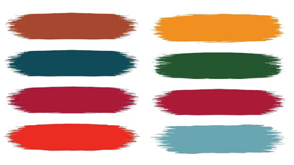 Obraz premium An arrangement of vibrant color swatches displaying shades of red green blue and orange