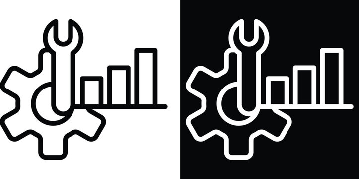 optimize Two-tone version in black and white background