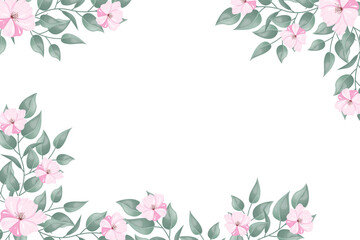 Flower frame for wedding, birthday, card, background, invitation, wallpaper, sticker, decoration etc.
