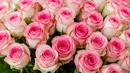 Beautiful pink roses for valentine's day romantic bouquets and gifts