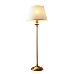 Fototapeta premium Elegant floor lamp with soft white shade.