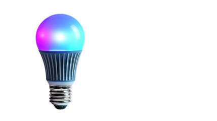 Obraz premium Smart light bulb with vibrant color options.