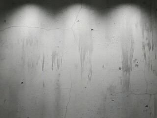 Weathered Concrete Wall Texture with Spotlight Effect and Copy Space for Industrial Background