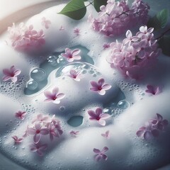 abstract background with flowers