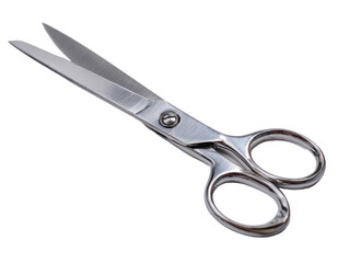 Fototapeta premium High-quality metal scissors on a white background.