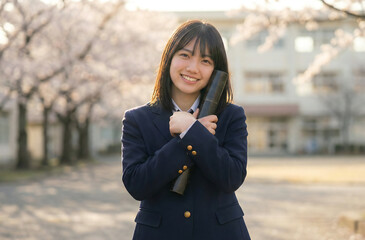 卒業イメージ　女子高生