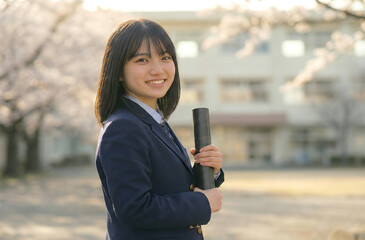 卒業イメージ　女子高生
