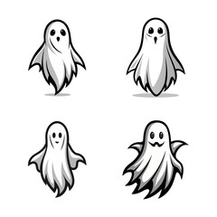 Eerie Ghostly Figure with Bats on a Moonlit Night	