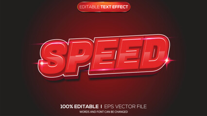 3d text effect speed theme
