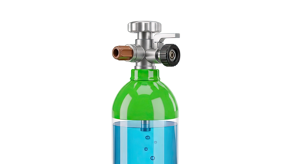 Medical Oxygen Cylinder with Regulator and Liquid