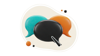 3D Speech Bubbles and Orbs